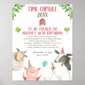 Time Capsule Boerderij Birthday Boy Barnyard Guest Poster (Voorkant)