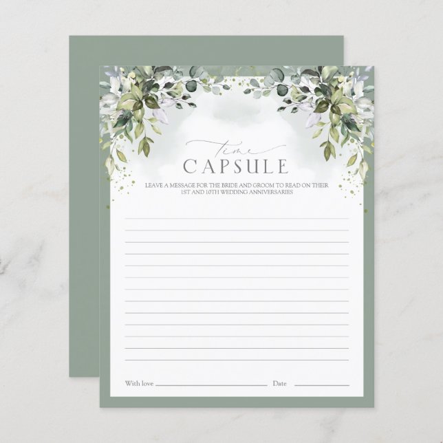 Time Capsule Dusty Blue Eucalyptus Showgame (Voorkant / Achterkant)