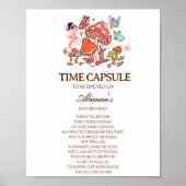 Time Capsule Fairy Betoverde Minimale 1e Verjaarda Poster (Voorkant)