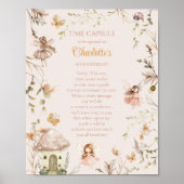 Time Capsule Fairy Mushroom Cottage Boho Verjaarda Poster (Voorkant)
