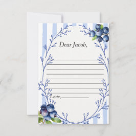 Time Capsule Gedicht Blueberry Response kaart