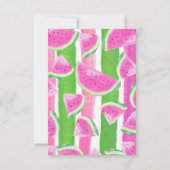 Time Capsule Gedicht Roze Watermeloen Respons kaar Kaart (Achterkant)