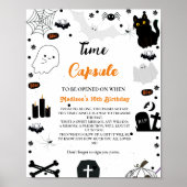 Time Capsule Halloween Ghost 1e Verjaardag spel Poster (Voorkant)