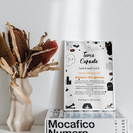 Time Capsule Halloween spook baby shower spel P Poster