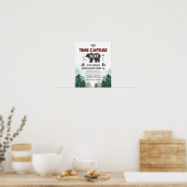 Time Capsule Lumberjack Trees Wild One Poster (Keuken)