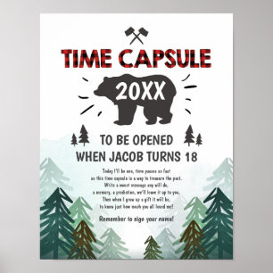 Time Capsule Lumberjack Trees Wild One Poster