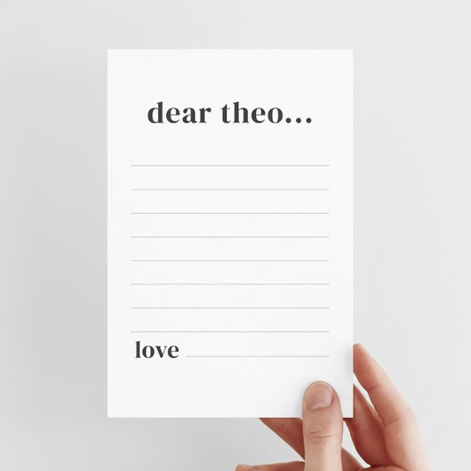 Time Capsule Note Kaart