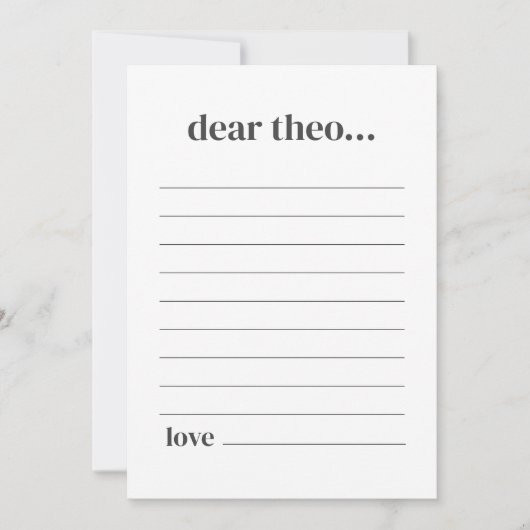 Time Capsule Note Kaart (Voorkant)