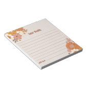 Time Capsule Note Pad - Groovy Baby shower Notitieblok (Schuin)