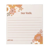 Time Capsule Note Pad - Groovy Baby shower Notitieblok (Voorkant)
