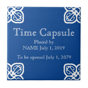Time Capsule Plaque - Spaanse tegel Tegeltje