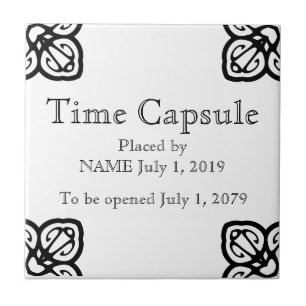 Time Capsule Plaque - Spaanse tegel Tegeltje