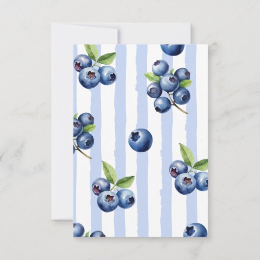 Time Capsule Poem Blueberry Letter note Kaart (Achterkant)