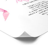 Time Capsule Roze Bow Meisjes 1e verjaardag Poster (Hoek)