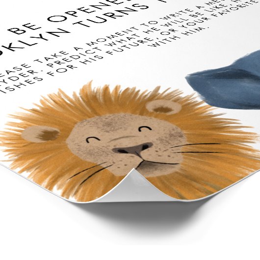 Time Capsule Sign | Boy Safari Birthday Party Poster (Hoek)