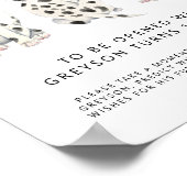 Time Capsule Sign Brandweerman Roze Verjaardagsfee Poster (Hoek)