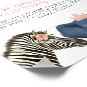 Time Capsule Sign | Pink Safari Birthday Party Poster (Hoek)