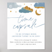 Time Capsule Twinkle Little Star Baby shower Boy Poster (Voorkant)