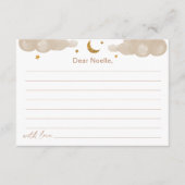 Time Capsule Twinkle Little Star Baby shower Kaart (Voorkant)