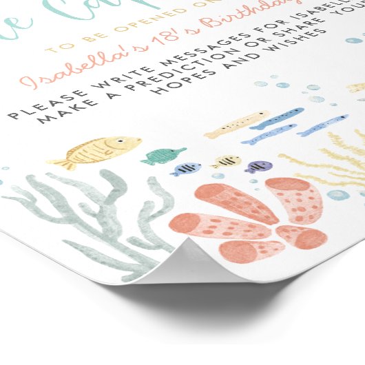 Time Capsule Under The Sea Poster (Hoek)