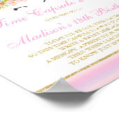 Time Capsule Unicorn Time Capsule Baby Guest Book Poster (Hoek)