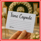 Time Capsule Wedding Vrijgezellenfeest Informatiekaartje