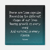 Time Capsules Poem magnet (Voorkant)