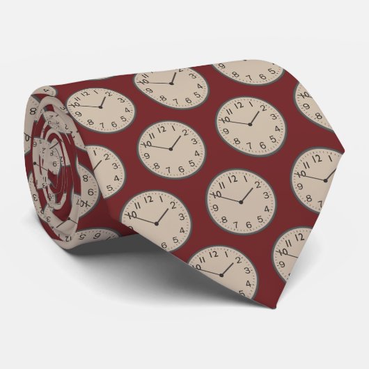 Time Clock Stropdas (Opgerold)