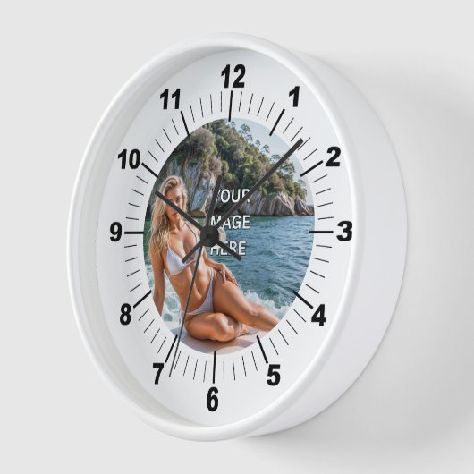 TIME! ⏰ Custom Wall Clock – Add Your Design (Hoek)