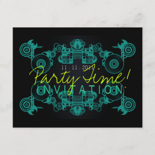 Time Dance sjabloon feestdag Kaart