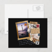 "Time"-diagram/collage Briefkaart (Voorkant / Achterkant)