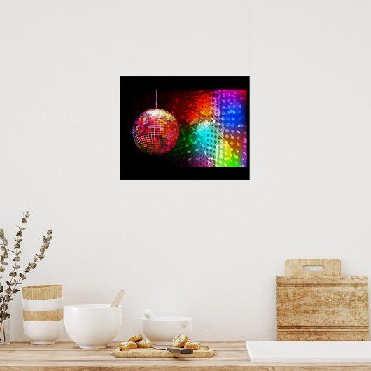 Time Disco bij partij Poster (Keuken)