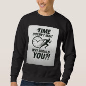 Time Doesn’t Wait – Motivational Running T-Shirt (Voorkant)