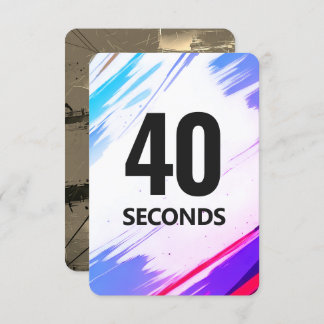 Time Fitness Card with Gold Backing Save The Date