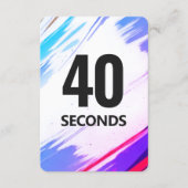 Time Fitness Card with Purple Backing Save The Date (Voorkant)