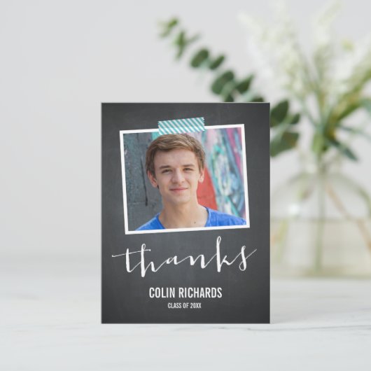 Time Flies Afstuderen Hartelijk dank Briefkaart (Staand voorkant)