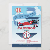 Time Flies, Aviation, World Traveler, 1e verjaarda Kaart (Voorkant)