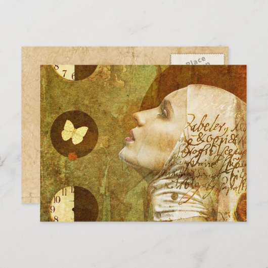 Time Flies Briefkaart (Voorkant / Achterkant)