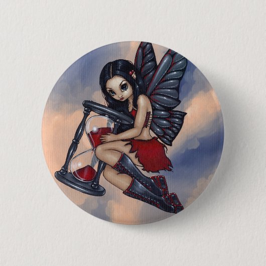 "Time Flies"-Button Ronde Button 5,7 Cm (Voorkant)