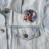 "Time Flies"-Button Ronde Button 5,7 Cm (In situ)