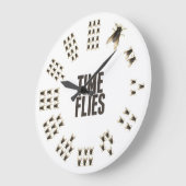 Time Flies Clock Grote Klok (Hoek)
