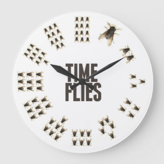 Time Flies Clock Grote Klok