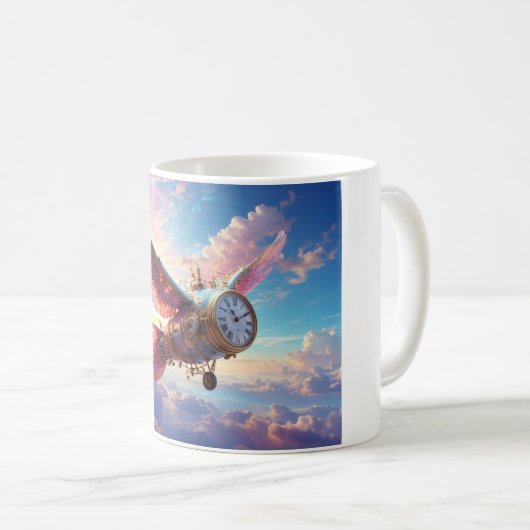 Time Flies Coffee Mok (Voorkant rechts)