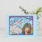 Time Flies_Flat-kaart 7 x 5 inch (Staand voorkant)