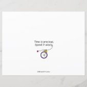 Time Flies_Flat Papierblad 11 x 8,5 inch (Achterkant)