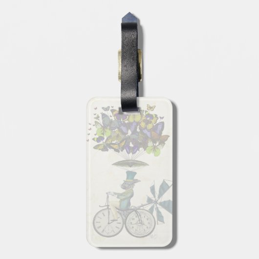 Time Flies Rabbit 3 Bagagelabel (Achterkant verticaal)