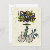 Time Flies Rabbit 3 Briefkaart (Voorkant / Achterkant)