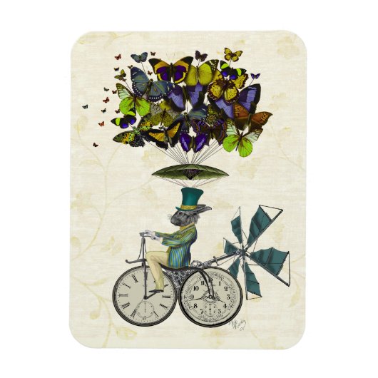 Time Flies Rabbit 3 Magneet (Verticaal)