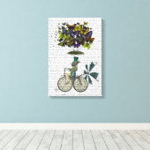 Time Flies Rabbit Canvas Afdruk (Insitu (Houten vloer))