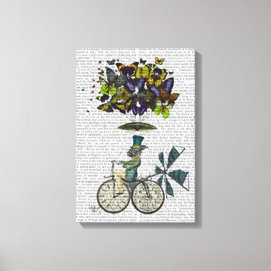 Time Flies Rabbit Canvas Afdruk (Voorkant)